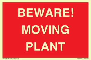 BEWARE! MOVING PLANT